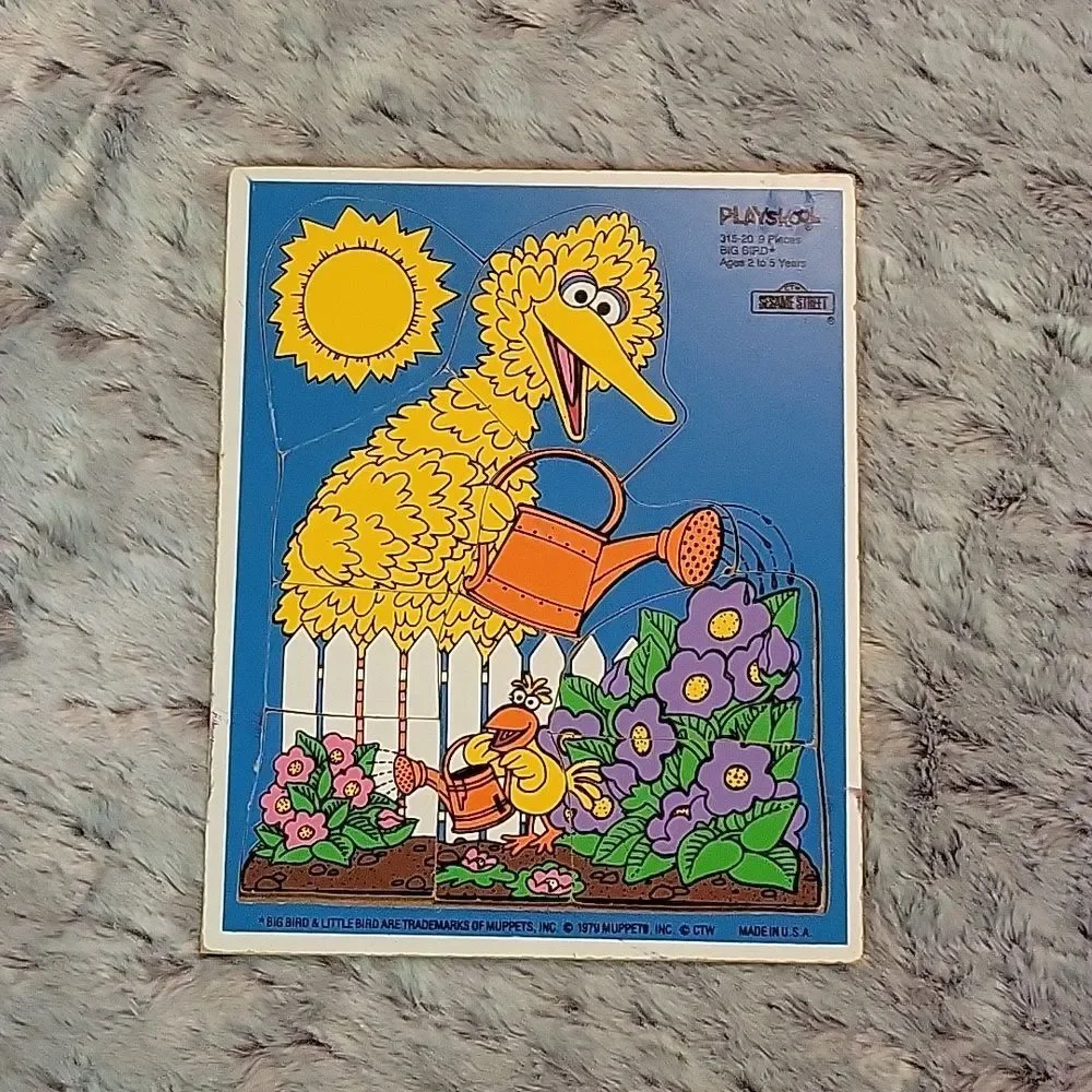 Sesame Street Big Bird Vintage Puzzle, Good Condition!